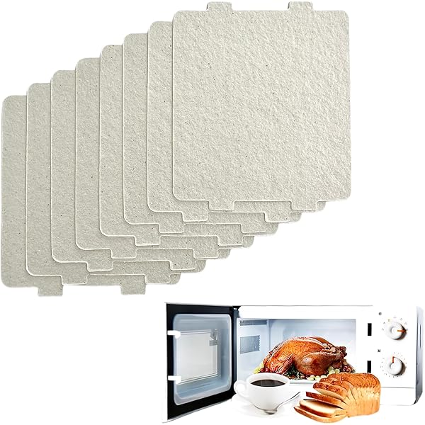 Lioaeust Mikrowellen-Glimmerplatte 5 Stück - 9,9x10,8cm Universalersatz Für Mikrowellen