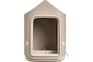 Elho Cosy Bird Feeder 18cm - Mangeoire et Abreuvoir Oiseaux Exterieur - Plastique 100% Recyclé - L17.6 x B18 x H23 cm - Beige/Beige Champignon