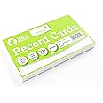 Silvine 5x3" 100% Recycled Flash Cards - Lined (100 Cards) White