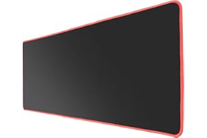 XYK Gaming Mouse Mat Large Size (900x300x3mm) Extended Gamer Mouse Pad with Non-slip Rubber Base, Special-Textured Surface, Support for Computer, PC and Laptop - Black and Red