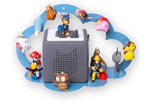 moin minis Wolke Blau für Toniebox magnetisches Regal kompatibel mit 20 Tonie Figuren und Tonie Box Wolkenregal für Kinder Hörfiguren Tonies Magnetregal Kinderzimmermöbel