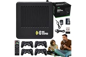 HITIANYA Retrowave G11 Pro, Retrowave G11 Pro Game Box 4K, Retrowave Game Box Retro-Spielekonsole, 256 Gb, 60.000+ Spiele, Plug & Play-Spielekonsole, Unterstützt Über 40 Emulatoren (4spieler)
