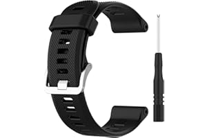 BOLUO Cintura di Ricambio,Sport Band Silicone Cinturini per Orologi Garmin Forerunner 745,Cinturino sostitutivo Silicone Orologi per Cinturino Sportivo Cinturino per Garmin Forerunner 745