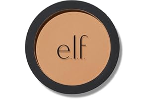 ‎E.L.F. e.l.f, Primer-infused Bronzer, langanhaltend, matt, mutig, leicht, mühelos verblendbar, konturiert die Wangen, Vegan & tierversuchsfrei, Forever Sun Kissed