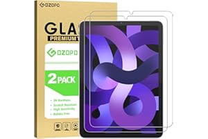 GOZOPO [2-Pack] Screen Protector for iPad Air 2022 (iPad Air 5th Generation), Tempered Glass Film - ipad air 5th/4th Generation (10.9-Inch, 2022/2020 Model)