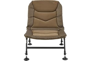 WESTLAKE Pro Comfort Ergodynamic Fishing Chair WITH Adjustable Legs And Mud Feet, Camping Chair, Folding Camping Chair, Fishing Gear, Fishing Accessories, Fishing Equipment, Brown, One Size