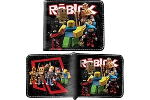 IQEPXTGO Roblox Brieftasche Jugend Anime Bifold Münzfach Karten Geldtasch Geldbeutel Geschenkidee Kinder Geldbörse Brieftasche Wallet Portemonnaie Karikatur für Jugend