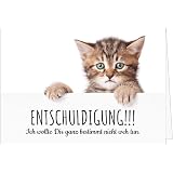 WBdesignz Entschuldigungskarte 'Sorry' Mit Elefant – Wiedergutmachungskarte In A6