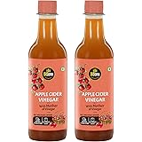 DiSano Apple Cider Vinegar (ACV) with Mother, Raw, Unfiltered, Undiluted - 1000 ml (2 x 500ml)