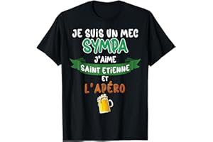 SAINT ETIENNE SUPPORTER CADEAU HUMOUR POUR SOURIRE Saint Etienne Mec Sympa Supporter Bière Foot Homme T-Shirt