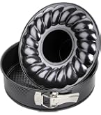 Moule à Charnière Rond Kaiser X-Mas 26 Cm Anti-adhésif Noir - Fond Plat Parfait Pour Gâteaux