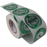 hazır etiketler , hazır al hızlı al Kalite Kontrol&uuml; Yapılmıştır Etiketi PP Metalize 5cm &Ccedil;apında 500 Adet &Uuml;r&uuml;nlerinizin Kontro