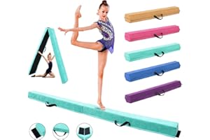 Gmypic Poutre Gymnastique Pliable Poutre de Gymnastique Enfant 240/270/300 cm Poutre Gym Poutre d'équilibre au Sol, Poutre de Gymnastique Pliable pour entraînement entraînement Professionnel
