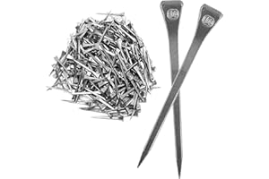 GNAUMORE Chiodi a Ferro di Cavallo,Chiodi a Ferro di Cavallo,Equestrian Sport Equipment Acciaio,Non Arrugginiscono Facilmente,Utilizzati per Fissare Ferro di Cavallo,54 mm(E5)