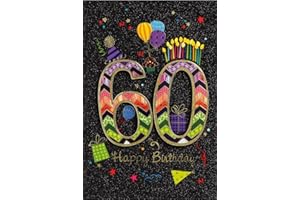 BSB Carte de 60e anniversaire pour homme et femme – Carte d'anniversaire de 11,5 x 17 cm – Carte de vœux avec motif fête – Carte d'anniversaire avec enveloppe – Cartes d'anniversaire