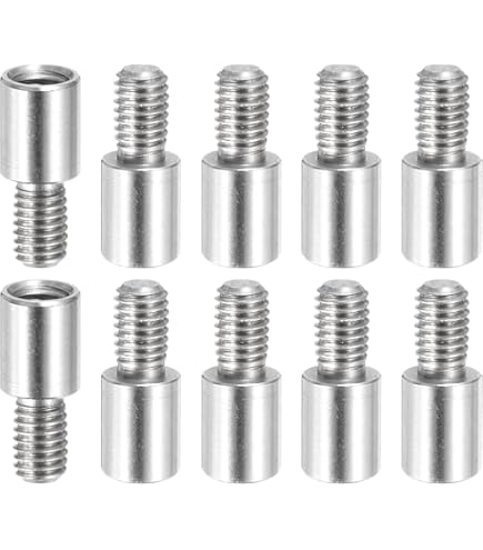 QUARKZMAN 10 stuks afstandhouders van roestvrij staal, 6 mm ID x 14 mm