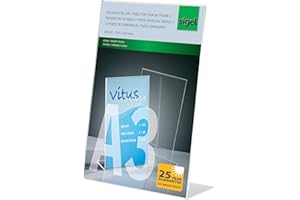 SIGEL TA213 Soporte de sobremesa, inclinado, acrilico, para A3, 1 unds.