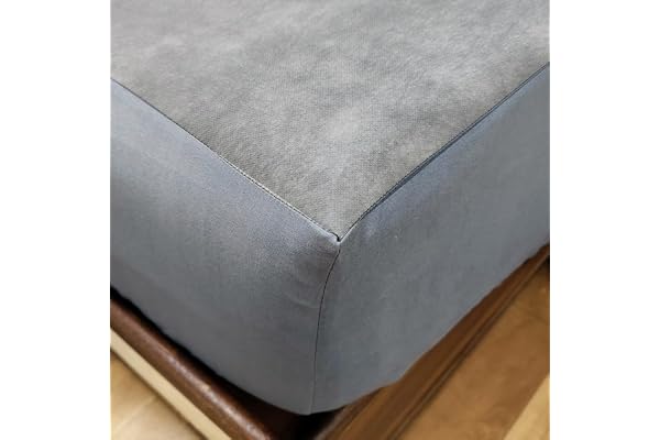 Premium 100 Percent Waterproof Mattress Protector with Elastic Non-Woven Hypoallergenic Mattress Cover Fitted Bed Protector for King Size Bed 72x84 Inch Fit On 10 Inch 6X7 Feet, Dark Grey