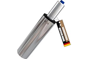 Bemacom Gasdruckfeder für Bürostuhl bis 200kg Belastbarkeit, Länge 310mm Chrom Ersatz Gasdruckfeder Bürostuhl Ersatzteile Gasdruckdämpfer Gasfeder Druckfeder für Drehstuhl Chefsessel Hocker