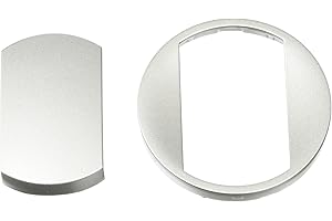 Legrand 068301 Enjoliveur Large Céliane pour Interrupteur, Va-et-vient ou Poussoir Soft, Finition Titane, Gris