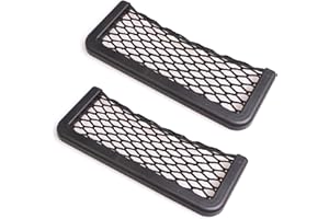 AMYXIYUAN 2Pcs Framed Stretch Mesh Net Pocket Car Storage Net Bags Car Net Pocket Elastic Nylon Mesh Seat Back Pocket Car Net Pockets for Car Truck Campervan