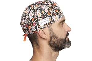 CHRYSVAL - Calot Court Charline - Bonnet Chirurgical Ou Calot Cuisine Unisexe 100% Coton Oeko-Tex - Réglable Avec Attaches