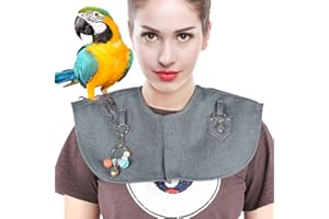 JOROBURO Protector de Hombro para Loros, Protector de Hombro Antiarañazos para Caca de Pájaro, Tobillera para Pájaros, Juguetes, Hombrera Multifuncional para Mascotas, Chal de Pañal para