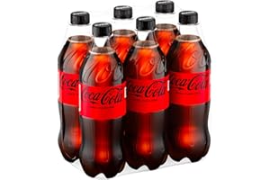 Coca-Cola Zero Zuccheri, Tutto il Gusto della Formula Coca-Cola Senza Calorie, Bottiglia PET 100% riciclabile - 6 Bottiglie da 660 ml
