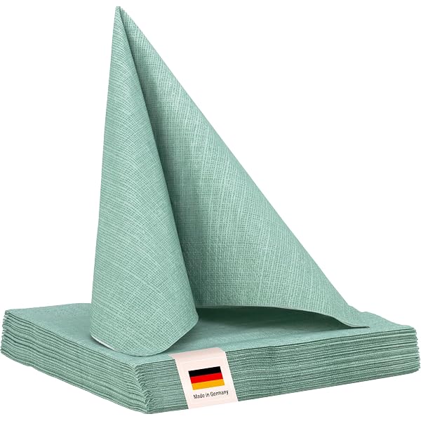 Sovie HOME Besteckservietten IRIS Bordeaux – 40x40 Cm, Airlaid, 1/8 Falz, 12 Stück, Mit Punkte-Design, Für Feste & Events