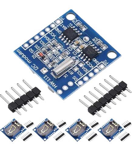 DollaTek 3 Pezzi Minuscoli RTC I2C DS1307 AT24C32 Modulo Orologio In - Foto 10