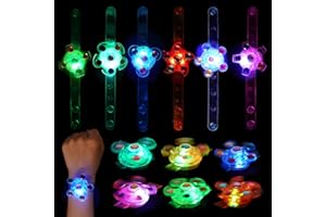 AOMIG Lumineux Bracelet,14PCS Bracelets Fluos Lumineux Faveurs Enfanfs de Fête Amovible Pour Enfants Pâques, Halloween, Noël Garçon et Fille