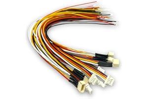 vuniversum 5 Paar Micro JST 1.0 SH 4Pin Male Female Stecker Buchse 1.0mm Kupplung inkl. 15cm 28AWG PVC Kabel (1.0 SH 4Pin)