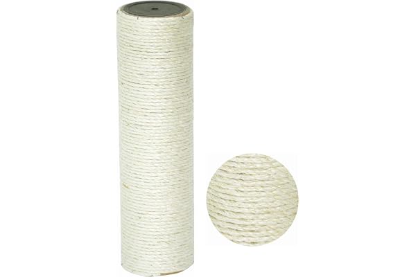nanook Poteau de Rechange pour Arbre à Chat/Poteau en sisal de Rechange - 9 cm Ø - Longeur 50 cm - Filetage M8