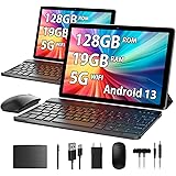 HEASUR Tablet 10 Pollici, Tablet Android 13,Tablet in Offerta 19GB RAM+128GB ROM(TF 1TB), Octa-Core 2.0 GHz,WiFi 5G/2.4G BT5.