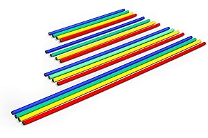 TRENAS HAEST Jalon de Coordination - 80 cm - 100 cm - 120 cm - 160 cm - Bleu - Jaune - Vert - Rouge - 25 mm