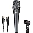 CAROL AC-910 Vocal Microphone - Cardioid Dynamic Microphone with AHNC Noise Cancellation, for Professional Live Stage Singing Performance, Includes Mic Clip and 14.8ft XLR Cable