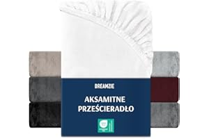 Dreamzie Prześcieradło polarowe 140-160x200 cm - Białe - Prześcieradło Soft Touch - Ciepłe prześcieradło, Certyfikat Oeko-Tex