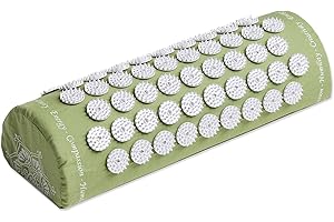 ShaktiMat Premium Acupressure Pillow for Relaxation, Level 1 Parakeet Green, 2,370 Signature Spikes That Massage Muscles, Aid Sleep & Unlock Inner Tension