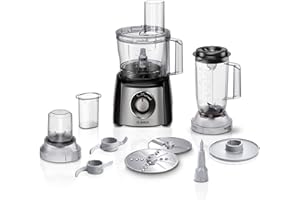 Bosch Hausgeräte MultiTalent 3 Plus Robot de Cocina, Negro/Acero Inoxidable