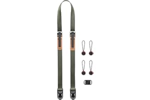 Peak Design Leash pasek do aparatu do kamer systemowych i mniejszych lustrzanek cyfrowych, kolor szałwiowy (L-SG-3)