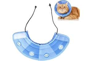 FAGENT Collier De CôNe pour Chien Chat, Collerette pour Chat AprèS Une OpéRation - Collier RéGlable pour Chat, Collier Anti-Morsure Protection Souple pour Chiens Petits Chiens Et Chats