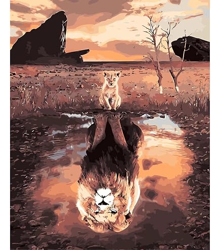 Bougimal Peinture Par Numéros Adulte – Arbre Magique 28x35 Cm – Kit Complet Avec Pinceaux & Acryliques – Sans Cadre