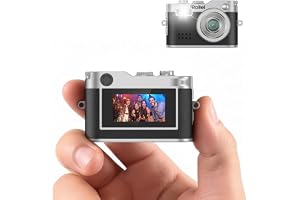 Rollei Minidigitalkamera vintage svart, 1080P FHD liten retro digitalkamera med 0,96 tums färgskärm 2 MP tumkamera kompakt fo