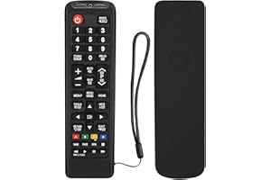 YIBICHIN Telecomando Guscio Protettiva Copertura per Samsung Smart TV Telecomando, Custodia in Silicone Compatibile con Samsung Telecomando AA59-00741A BN59-01175N AA59-00602A Series (Nero)