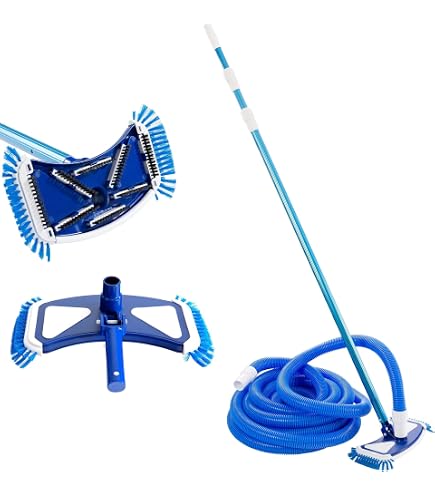 Well2wellness Aspirateur Triangulaire Pour Piscine - Brosse Triangle Pour Piscines Rectangulaires Et Coins Difficiles D'Accès