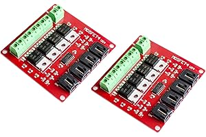 TECNOIOT 2 pezzi forno channel 4 strada MOSFET pulsante IRF540 V4.0 + MOSFET Switch Module
