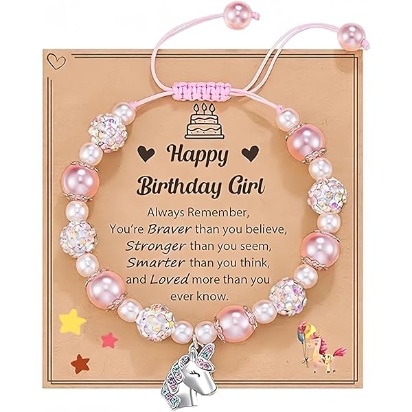 Bracelets Licorne Fille Enfant Bracelets Licorne Amitié SCJJZ - Lot De 3 Modèles Colorés Pour Filles Bracelets Arc-en-ciel Enfant