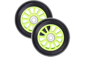 Vokul 100mm Scooter Wheels PVC - Pro Stunt Scooter Wheels for Razor/Cox/Hikole/Schildkröt and More Freestyle Scooters, 2pcs