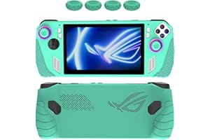 HODFID Silicone Case for Rog-Ally Handheld | Non-Slip Soft Silicone Protective Case Protector | Game Console Skin Cover with 4 Thumb Grips for Rog-Ally Accessories