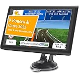 Aonerex 9" GPS Voiture Auto Navigation Écran Tactile 2022 Cartographie Europe 52 Pays Mise à Jour Gratuite à Vie Système en F